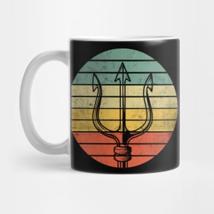 Distressed Poseidon Pitchfork Ocean Water Trident Mug